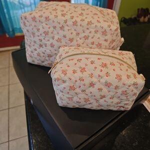 Floral Quilted Women's Bag Set